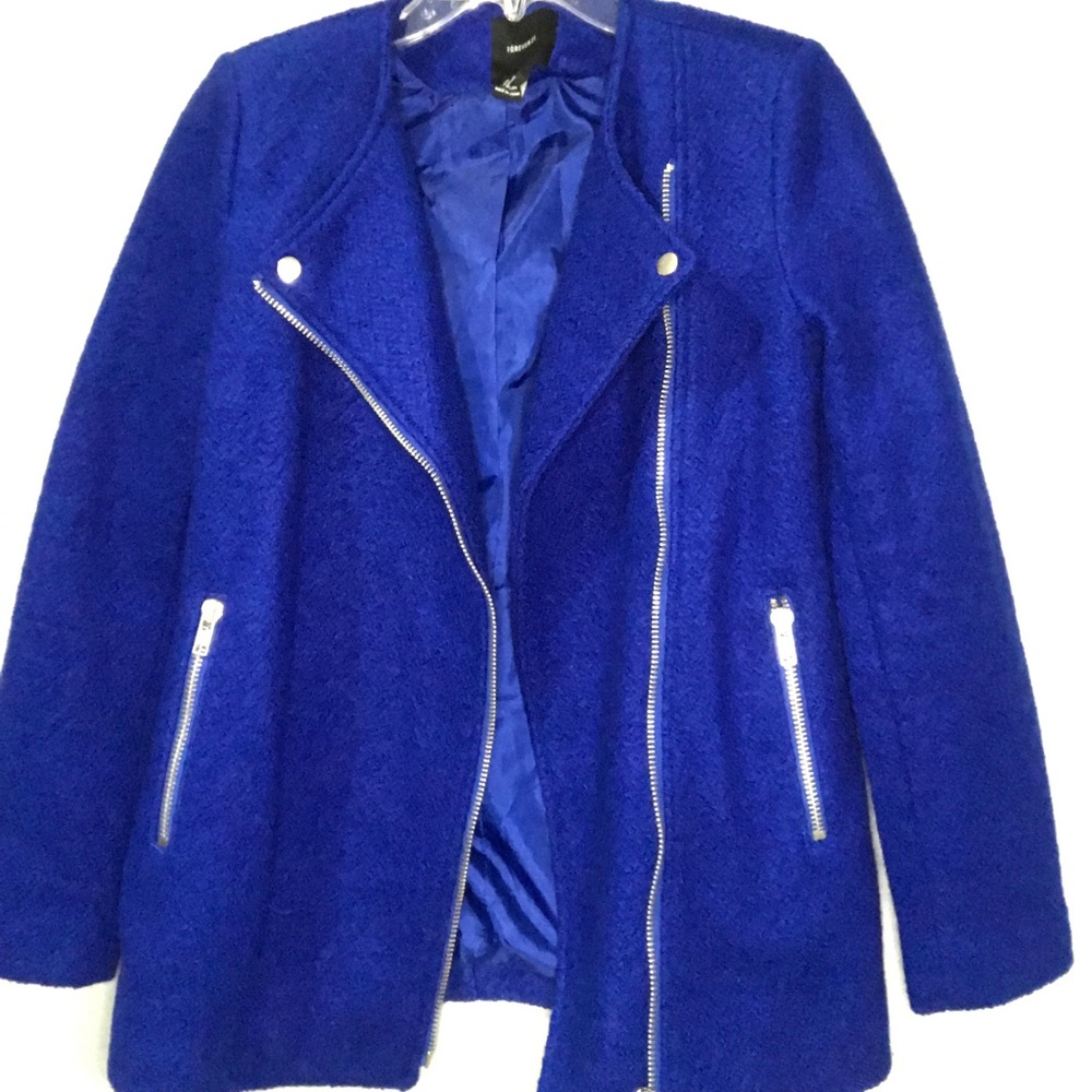 Blue Wool Winter Jacket